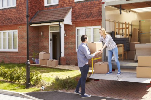 Local removal team handling a move in Earls Court flat