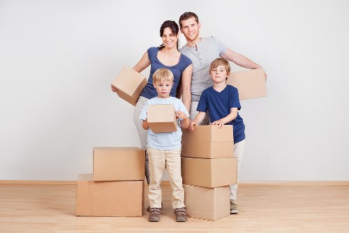 Local movers handling a commercial office move in West London
