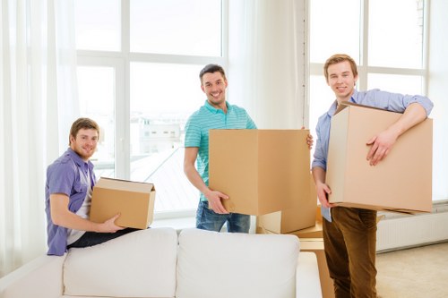 Commercial removals setup for an Earls Court office relocation