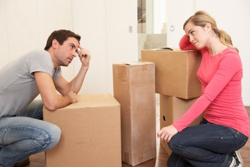 Packing and loading household items for a move in Earls Court