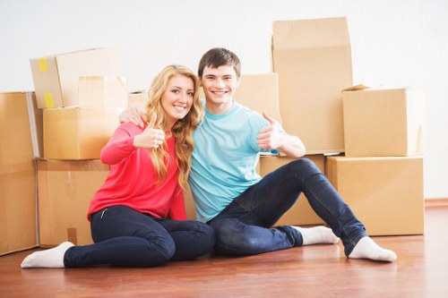 Van loading support for flat moves and furniture transport
